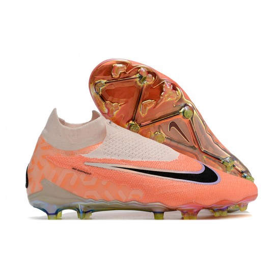 Shop Now Nike Phantom GX Elite DF Link FG Orange Black High-top Footballboots For Men For Sale