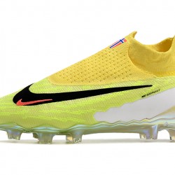 Nike Phantom GX Elite DF Link FG Yellow Green Hige-top Footballboots For Men 