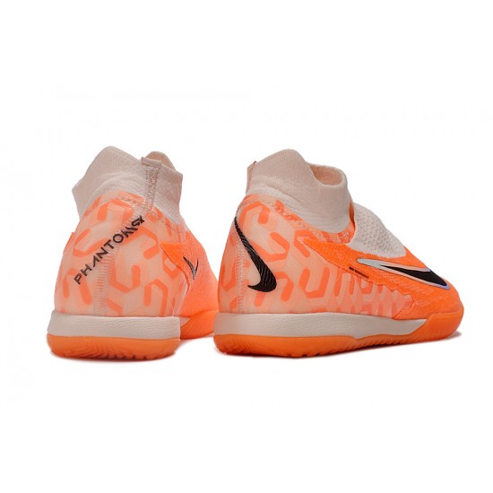 Nike Phantom GX Elite DF Link IC Orange Pink Black High-top Footballboots For Men 