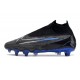 Popular Goods Nike Phantom- GX Elite DF Link SG Anti Clog Black Blue White High-top Footballboots For Men On Sale