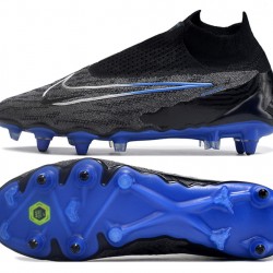 Nike Phantom- GX Elite DF Link SG Anti Clog Black Blue White High-top Footballboots For Men 