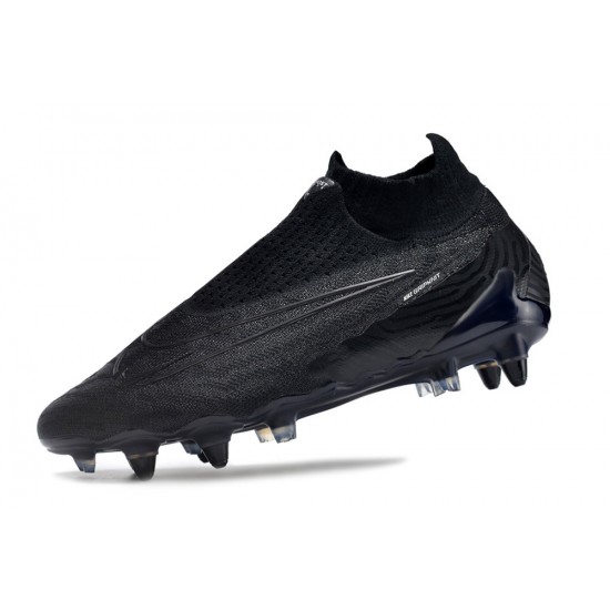 Where Can I Buy Nike Phantom- GX Elite DF Link SG Anti Clog Blang Blue Gray High-top Footballboots For Men Online Shop