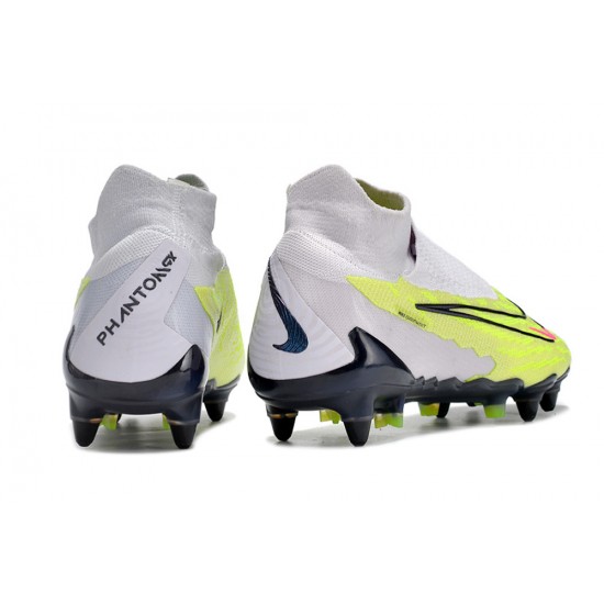 Shop Now Nike Phantom- GX Elite DF Link SG Anti Clog Green LightPurple Red Black High-top Footballboots For Men Shop