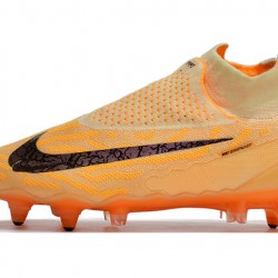 Nike Phantom- GX Elite DF Link SG Anti Clog Orange Fuchsia Blank High-top Footballboots For Men 