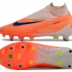 Nike Phantom- GX Elite DF Link SG Anti Clog Orange Pink Blank High-top Footballboots For Men 