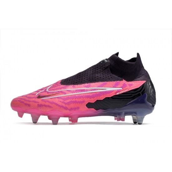 Discover Nike Phantom- GX Elite DF Link SG Anti Clog Pink Black White High-top Footballboots For Men Online