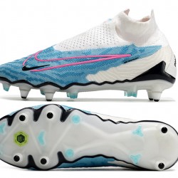 Nike Phantom- GX Elite DF Link SG Anti Clog White Blue Pink Black High-top Footballboots For Men 