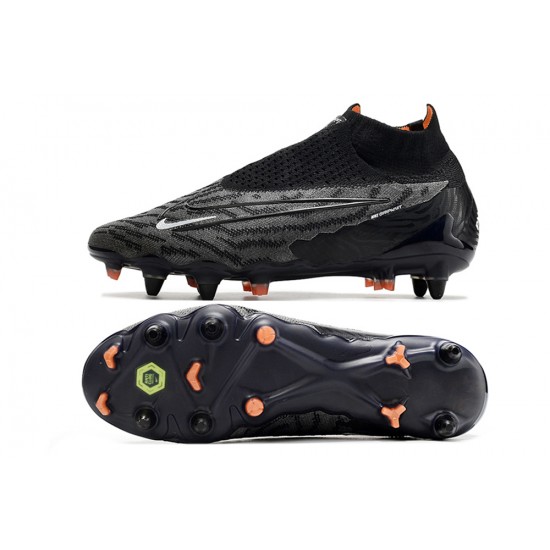 To Have A Ready Market Nike Phantom- GX Elite DF Link SG Anti Clog White Gray Orange Black High-top Footballboots For Men Shop Online