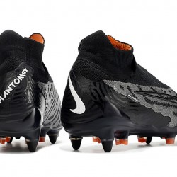 Nike Phantom- GX Elite DF Link SG Anti Clog White Gray Orange Black High-top Footballboots For Men 