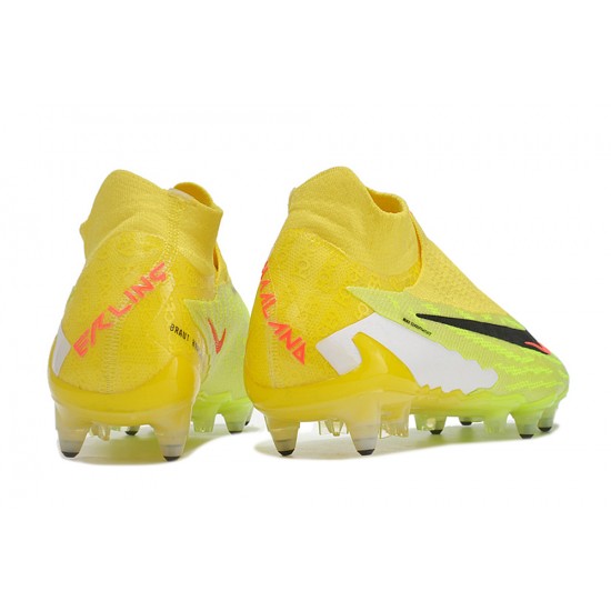 To Have A Ready Market Nike Phantom- GX Elite DF Link SG Anti Clog Yelloe Green Blank High-top Footballboots For Men Shop Online