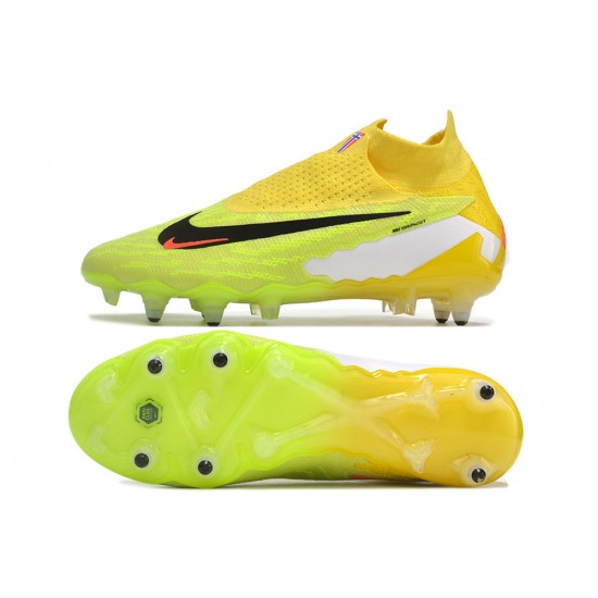 To Have A Ready Market Nike Phantom- GX Elite DF Link SG Anti Clog Yelloe Green Blank High-top Footballboots For Men Shop Online