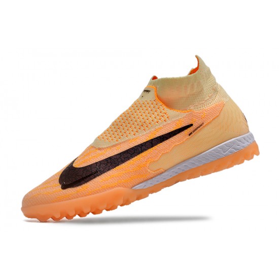 To Find A Ready Market Nike Phantom GX Elite DF Link TF Orange Black HIge-top Footballboots For Men Shop Online