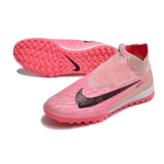 Nike Phantom GX Elite DF Link TF Pink Black HIge-top Footballboots For Men 