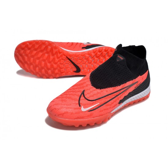 Nike Phantom GX Elite DF Link TF White Black Orange HIge-top Footballboots For Men 