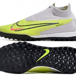 Nike Phantom GX Elite DF Link TF White Yellow Black HIge-top Footballboots For Men 