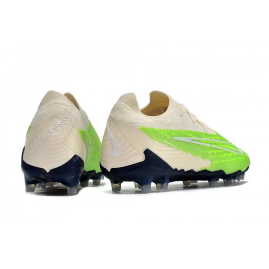 Buy And Seller Nike Phantom GX Elite FG Beige Green Low-top Footballboots For Men On Sale