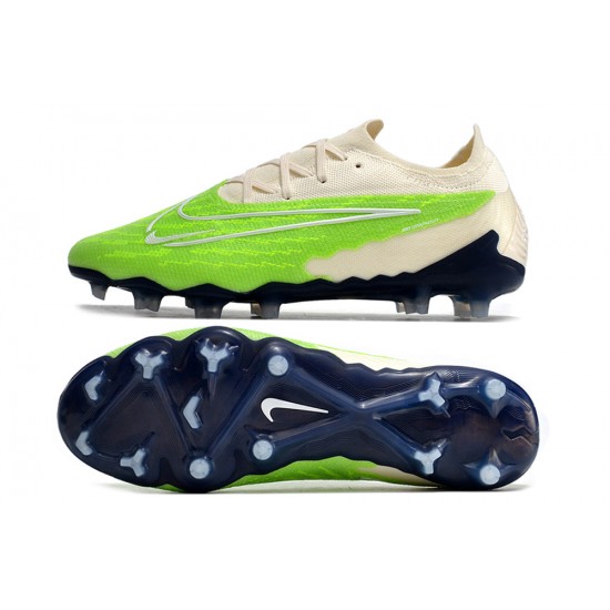 Buy And Seller Nike Phantom GX Elite FG Beige Green Low-top Footballboots For Men On Sale