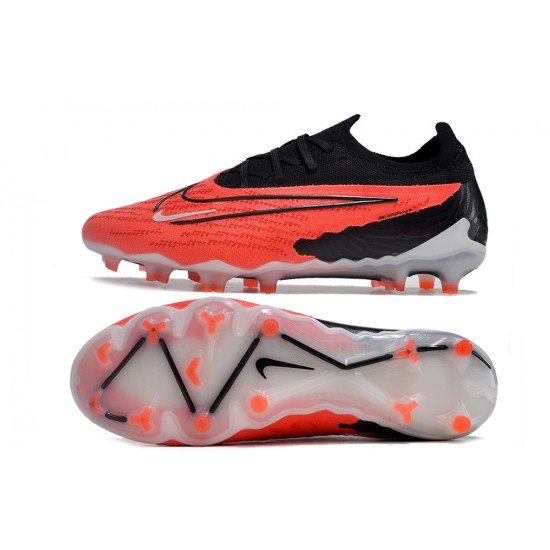 Shop Now Nike Phantom GX Elite FG Black Orange Low-top Footballboots For Men Online