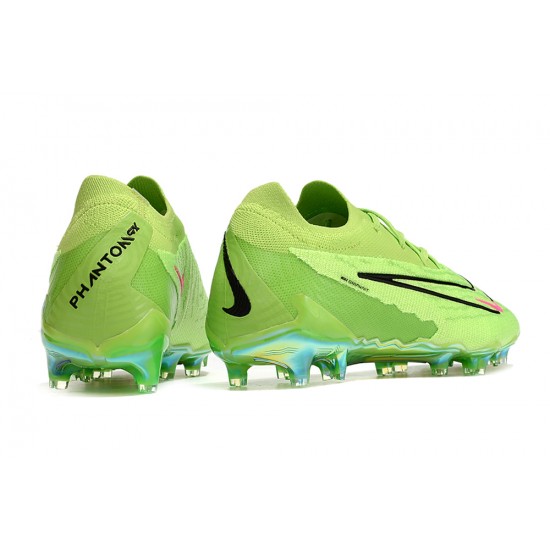 Shop the latest Nike Phantom GX Elite FG Black Pink Green Low-top Footballboots For Men Sale