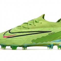 Nike Phantom GX Elite FG Black Pink Green Low-top Footballboots For Men 