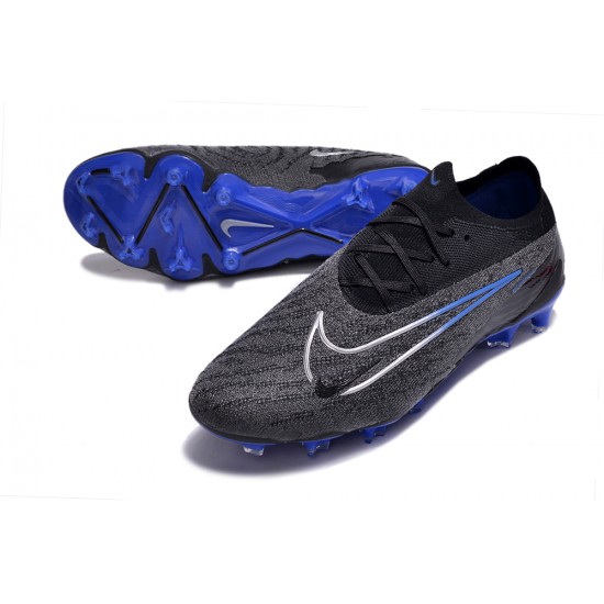 Our Top Picks Nike Phantom GX Elite FG Black White Blue Low-top Footballboots For Men Online Shop