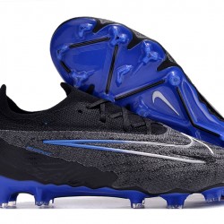 Nike Phantom GX Elite FG Black White Blue Low-top Footballboots For Men 