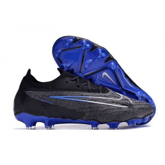 Our Top Picks Nike Phantom GX Elite FG Black White Blue Low-top Footballboots For Men Online Shop