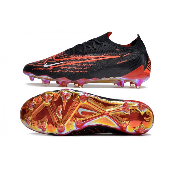 Discover the top-selling Nike Phantom GX Elite FG Black White Orange Low-top Footballboots For Men For Sale