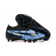 Nike Phantom GX Elite FG Grey Black Ltblue Low Soccer Cleats