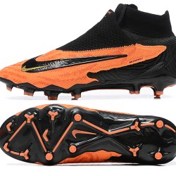 Nike Phantom GX Elite FG High Top Soccer Cleats Orange Black For Men 