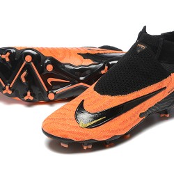 Nike Phantom GX Elite FG High Top Soccer Cleats Orange Black For Men 