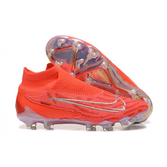 Sell Like Wild Fire Nike Phantom GX Elite FG High Top Soccer Cleats Orange For Men For Sale