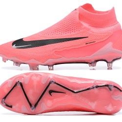 Nike Phantom GX Elite FG High Top Soccer Cleats Pink Black For Men 