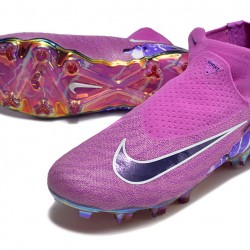 Nike Phantom GX Elite FG High Top Soccer Cleats Purple Black For Men 