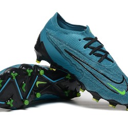 Nike Phantom GX Elite FG Low Soccer Cleats Blue Black Green For Men 