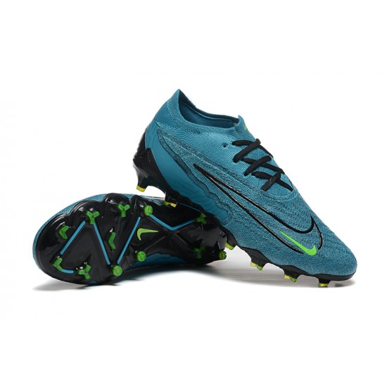 To Have A Ready Market Nike Phantom GX Elite FG Low Soccer Cleats Blue Black Green For Men Online Shop