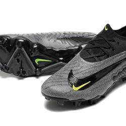 Nike Phantom GX Elite FG Low Soccer Cleats Grey Black For Men 