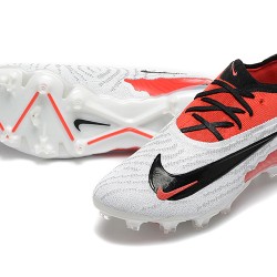 Nike Phantom GX Elite FG Low Soccer Cleats White Red Black For Men 