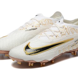 Nike Phantom GX Elite FG Low Soccer Cleats White Yellow Brown For Men 