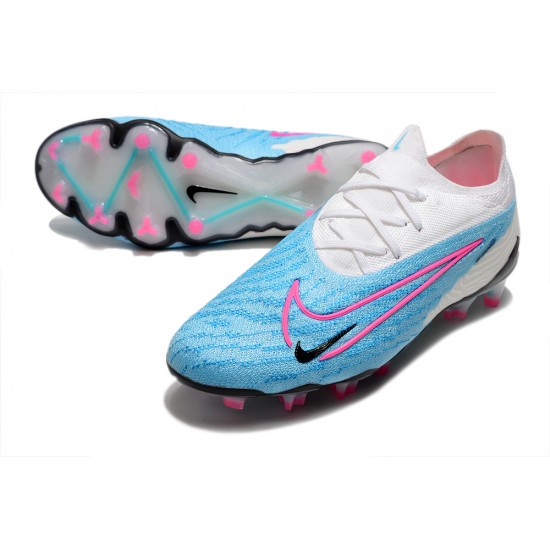 Buy the latest Nike Phantom GX Elite FG White Blue Pink Footballboots For Men Shop