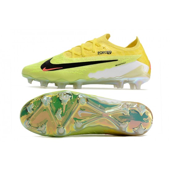 Top Quality Nike Phantom GX Elite FG Yellow Green Footballboots For Men Sale