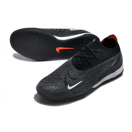 Shop the latest Nike Phantom GX Elite IC Gray Orange Blank White Low-top Footballboots For Men Sale