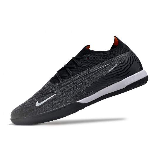 Shop the latest Nike Phantom GX Elite IC Gray Orange Blank White Low-top Footballboots For Men Sale