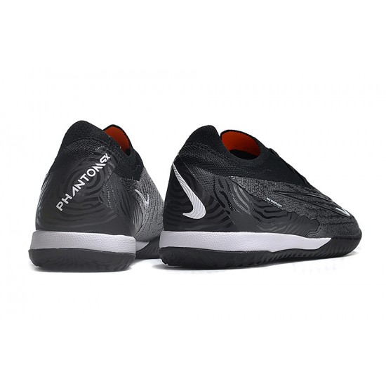 Shop the latest Nike Phantom GX Elite IC Gray Orange Blank White Low-top Footballboots For Men Sale