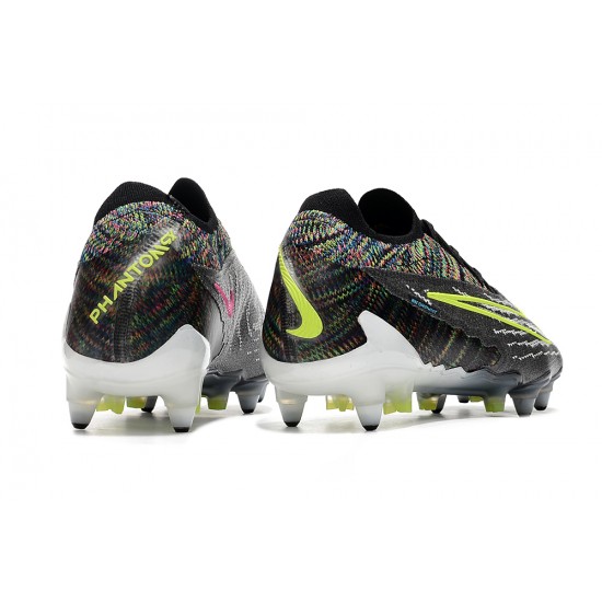 Order To Buy Nike Phantom GX Elite Link PRO SG Anti Clog Blank Gray Yelloe Low-top Footballboots For Men On Sale