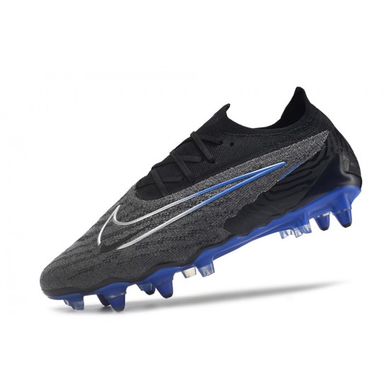 Choose To Buy Nike Phantom GX Elite Link PRO SG Anti Clog Blue Black Low-top Footballboots For Men Shop Online