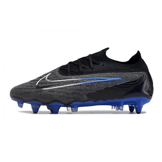 Choose To Buy Nike Phantom GX Elite Link PRO SG Anti Clog Blue Black Low-top Footballboots For Men Shop Online