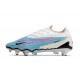 Click To Order Nike Phantom GX Elite Link PRO SG Anti Clog Blue White Pink Low-top Footballboots For Men For Sale