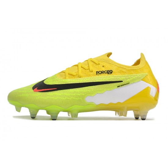 To Have A Strong Footing In A Market Nike Phantom GX Elite Link PRO SG Anti Clog Yelloe Green Black Low-top Footballboots For Men Shop