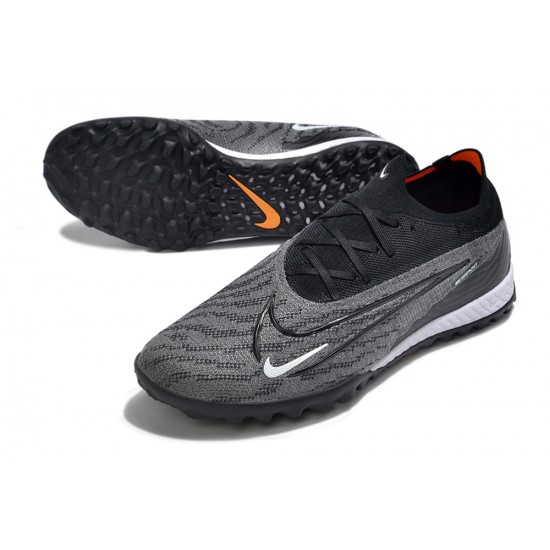 Buy And Seller Nike Phantom GX Elite TF Gray Orange Blank White Low-top Footballboots For Men Online